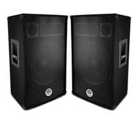 Paire d'enceintes Sono Bass Reflex Trapézoïdal à 3 voies 15"/38cm - 2 x 700W - BMS-15 G