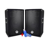 Paire d'enceintes Sono Bass Reflex Trapézoïdal à 3 voies 8"/20cm - 2 x 300W - BM SONIC BMS-08+Clé USB 32G