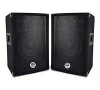 Paire d'enceintes Sono Bass Reflex Trapézoïdal à 3 voies 8"/20cm - 2 x 300W - BM SONIC BMS-08