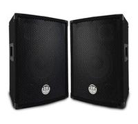 BM SONIC Paire d'enceintes sono BMS-08 – Bass Reflex trapézoïdal 3 voies 8"/20 cm 2×300W