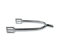 Paire d'éperons pour homme, col de 20 mm en alliage de zinc, équipement d'équitation de style anglais, accessoire d'équitation pour entraînement et compétition (éperons argentés)