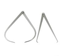 Paire d'étriers en acier inoxydable 300 mm à l'intérieur et à l'extérieur avec joint de friction ferme pour mesurer les tailles de trous internes et l'épaisseur extérieure de l'objet