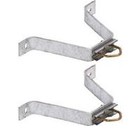 hdsat paire d'étriers fixation murale patte en m déport 200mm mât antenne tv tnt sat G