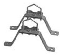 PAIRE D'ETRIERS pour Fixation Murale 15 cm en acier 38-60 mm