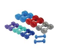 Paire d'haltères ciment Sporti France - bleu - 5 kg