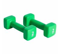 Paire d'Haltères Pure2Improve neoprene 2x 2Kg Vert TU