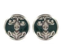 Paire d'Insignes de Collet ABC Char de Combat Arme Blindée Cavalerie Tenue de Cérémonie Armée De Terre Française