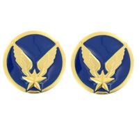 Paire d'Insignes de Collet ALAT Aviation Légère de l'Armée de Terre Tenue de Cérémonie Armée De Terre Française