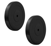 Paire Disques Caoutchouté Trou 30MM Plaques Barre à Poids X Gymnastique Home Gym