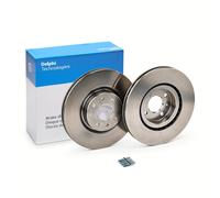 Paire Disques de Frein Axe Avant DELPHI pour Abarth 500 150 à Partir De 2008