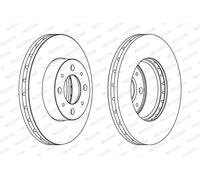 Paire Disques de Frein FERODO DDF1179