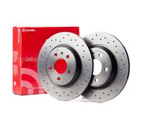 Paire Disques de Frein Forés Brembo X-Tra Line 305mm Grande Punto Evo 1.4 Abarth
