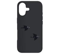 Paire d'ombres Corbeaux en vol Silencieux Coque pour iPhone 17