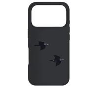 Paire d'ombres Corbeaux en vol Silencieux Coque pour iPhone 17 Pro