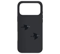 Paire d'ombres Corbeaux en vol Silencieux Coque pour iPhone 17 Pro Max