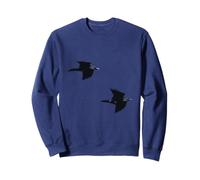 Paire d'ombres Corbeaux en vol Silencieux Sweatshirt