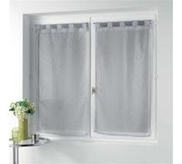 Paire droite passants 2 x 60 x 120 cm voile imprime metallise orion Gris Gris G