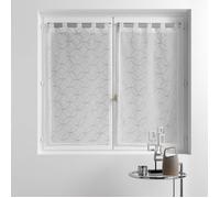 Paire droite passants 2 x 60 x 120 cm voile sable brode olympia Gris