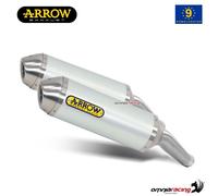 Arrow Thunder Approved Aluminium Kawasaki Z 1000 ´10-20 Homologated Muffler Argenté Homologated