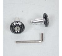 Paire Embout guidon universel Ø13.8/17mm Carbone Chaft pour moto IN367-XL-352