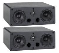 Paire Enceintes Bibliotheque Audio HiFi de Centre Home Cinema Haut Parleur 2x4''