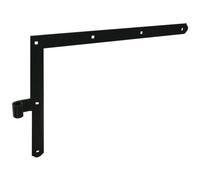 Paire équerres de volet - droite et gauche - noir - 350 x 600 mm TORBEL
