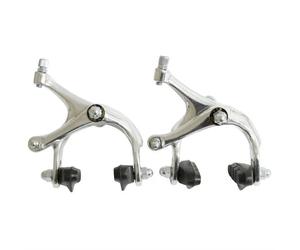 Paire étrier de frein route-fixie en aluminium pour roue Newton 700 Argenté