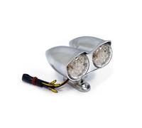 Paire feu arrière à LED MAD Bullet forme obus pour moto Café Racer Bobber homologué