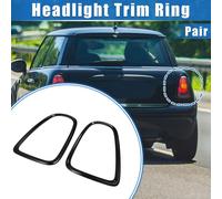 Paire Feu Arrière Garniture Anneau Compatible pour Mini Cooper, Noir Arrière Côté