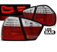 Paire Feux Arriere Bmw Serie 3 E90 05-08 Led Bar Rouge Blanc-27335742
