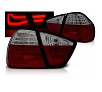 Paire feux arriere BMW serie 3 E90 Berline de 2005 a 2008 LED BAR rouge fume-27335743