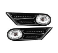 Paire Feux Position Latéraux LED Clignotants Voiture, Clignotants Latéraux, Répéteurs 63137260202 pour BMW pour Mini pour Cooper R56 R57 Couvercles Transparents Feux Avant (Couleur : Dégager)