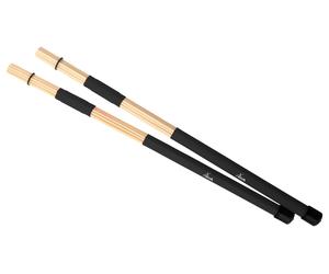 Paire Floppy Rute Battes Batterie Percussion Set Jazz Fusion 410mm Erable Noir