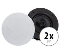 Paire Haut Parleur Enceinte Mur Plafond Encastrable HiFi 2 Voies Woofer 240W