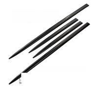 Paire Jupe Latérale Bande Protection Universelle Porte Voiture Bande Caoutchouc Anti-Rayures Garniture Noire Brillante, Kit Extérieur pour Voitures Jupes Latérales(Black-Lengthened)