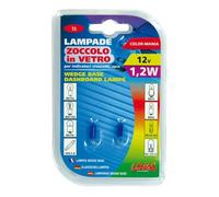 Paire Lampes Ampoules Bleu Avec Culot en Verre 1,2W T5 pour Tableau de Bord