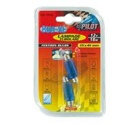 Paire Lampes Siluro Blu-Xe 12V 18W 15x41mm SV8,5-8 2 Ampoules Ultra Blanche