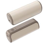Paire magnétique de Chauffe-Mains fendus Portables 3000mAh, Beige | Conception de chauffage rapide avec réglable pour les voyages et les sports, accessoire par temps froid