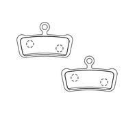 Paire Pastilles All-Round Compatibles Avid 7 Tracé / 9 Xo Tracé et Sram g2/G
