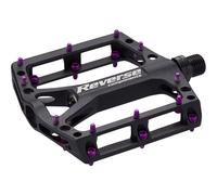 Paire Pédales Vtt Plat Noir One Noir/Violet 933000653 REVERSE Plat Vélo Pédales