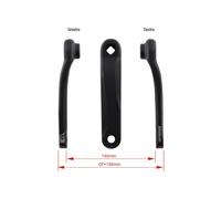 Paire Pédalier E-Bike ck-745 / Jis Yamaha Pw / Shimano e5000 165 MM Noir 4215796
