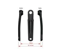 Paire Pédalier Isis ck-762 / Is pour Bosch gen4 / Yamaha Pwx 165mm Noir