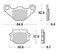 Paire Plaquette de Frein 541HF 541 HF Malaguti 50 Mfx 1990-2015