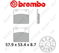 Paire Plaquette de Frein BREMBO Arrière Pour Suzuki Gvs Cavalcade Lxe 1400 87>