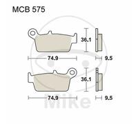 Paire Plaquette de Frein Offroad TRW Lucas 787.53.88