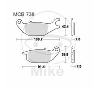 Paire Plaquette de Frein Standard TRW Lucas 787.18.74