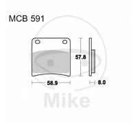 Paire Plaquette de Frein Standard TRW Lucas 787.19.73