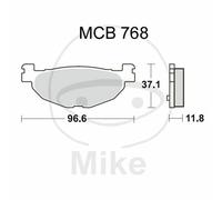 TRW MCB768 Plaquettes de frein