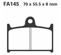 Ebc Epfa-hh Series Epfa145hh Sintered Brake Pads Noir