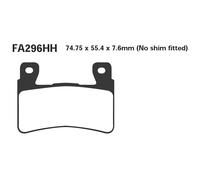 Ebc Epfa-hh Series Epfa296hh Sintered Brake Pads Noir